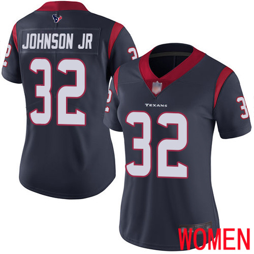 Houston Texans Limited Navy Blue Women Lonnie Johnson Home Jersey NFL Football 32 Vapor Untouchable